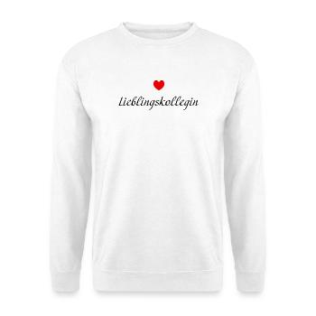 Lieblingskollegin kleines Herz - Unisex Pullover - Weiß - Vorne