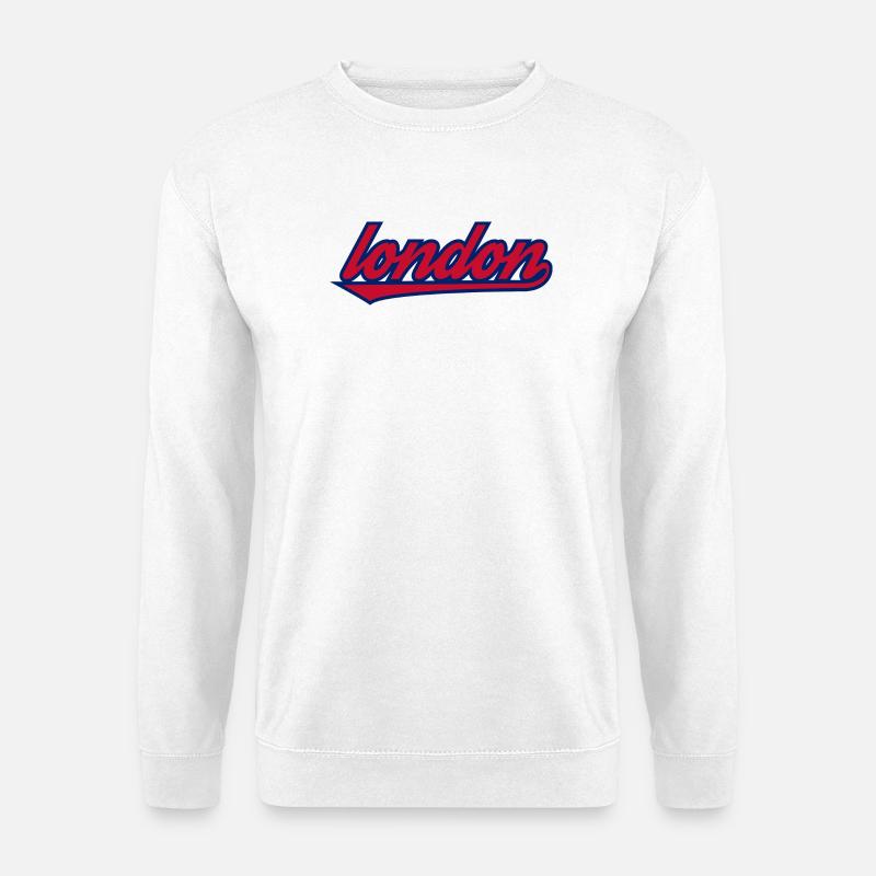 London Script Retro Unterstrich - Unisex Pullover - Weiß