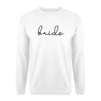 Braut passende Verlobung Brautdusche Hochzeit - Unisex Pullover - Weiß - Vorne