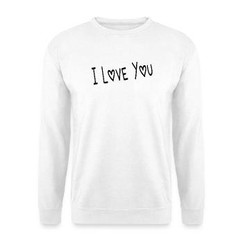 ICH LIEBE DICH. VALENTINSTAG. Junggesellinnenabschied. ICH LIEBE DICH - Unisex Pullover - Weiß - Vorne