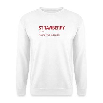 STRAWBERRY Erdbeere - Unisex Pullover - Weiß - Vorne