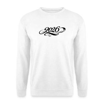 2026 Jahr - Unisex Pullover - Weiß - Vorne