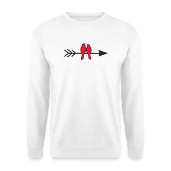 birds in love - Unisex Sweatshirt - white - Front
