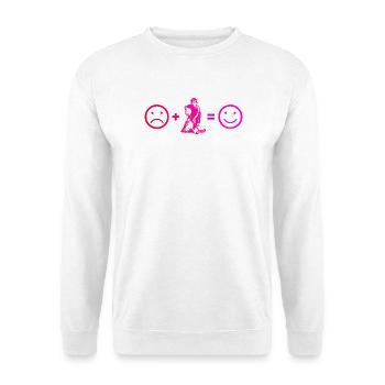 A motif only for floorball - Unisex Sweatshirt - white - Front