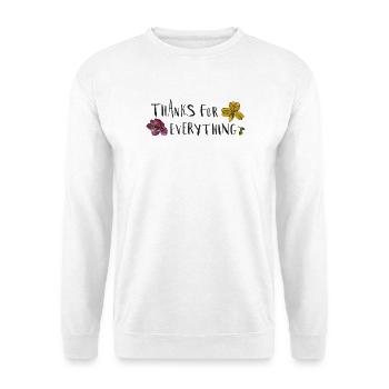 Danke Für Alles  - Unisex Pullover - Weiß - Vorne