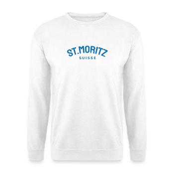 St. Moritz - Suisse - Switzerland - Swiss - Unisex Sweatshirt - white - Front