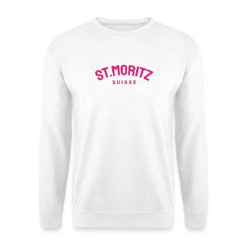 St. Moritz - Suisse - Switzerland - Swiss - Unisex Sweatshirt - white - Front