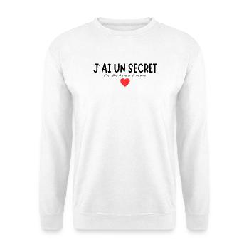 Geheime Botschaft mit einem liebevollen Symbol - Unisex Pullover - Weiß - Vorne