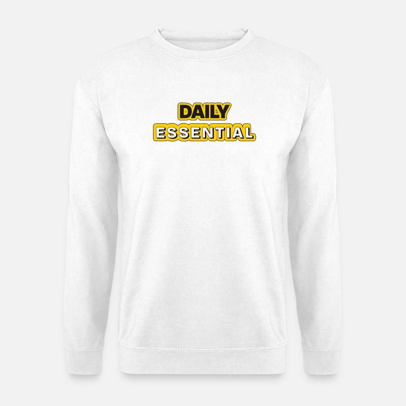Daily Essential Popart - Unisex Pullover - Weiß
