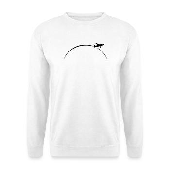 airplane - Unisex Sweatshirt - white - Front