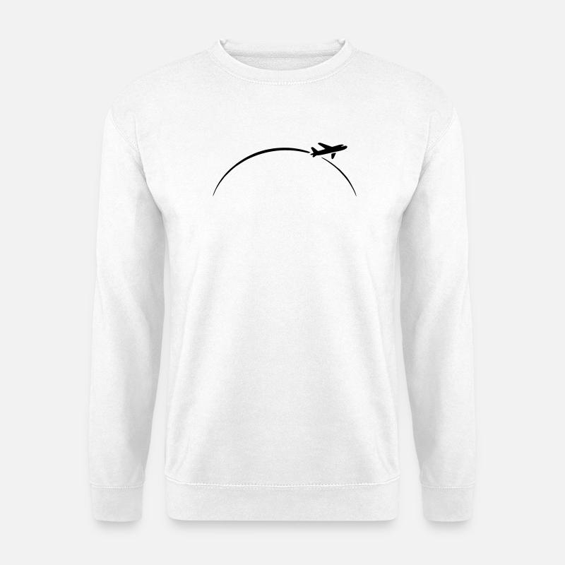 flugzeug - Unisex Pullover - Weiß