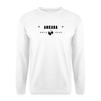 Ankara Turkey Coordinates Planet Earth - Unisex Sweatshirt - white - Front