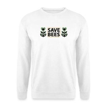 Save Bees Bees Flowers Conservation Beekeeper - Unisex Sweatshirt - white - Front