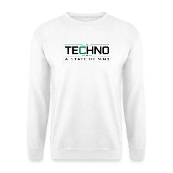 Techno - Un état d’esprit - Sweat-shirt Unisexe - blanc - Devant