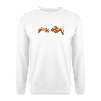 Tarte à la citrouille : La préparation de la tarte à la citrouille - Sweat-shirt Unisexe - blanc - Devant