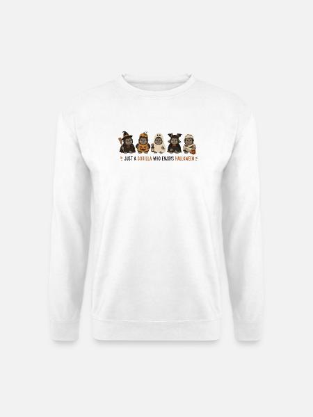 Gorilla-Halloween-Crew - Unisex Pullover - Weiß