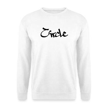 circle - Unisex Pullover - Weiß - Vorne - Alina (178cm) & Michal (187cm)