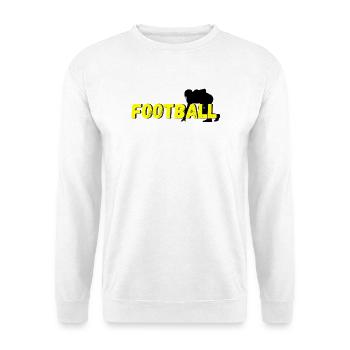 Football  - Unisex Pullover - Weiß - Vorne - Alina (178cm) & Michal (187cm)