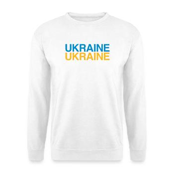 UKRAINE Ukrainian flag - Unisex Sweatshirt - white - Front