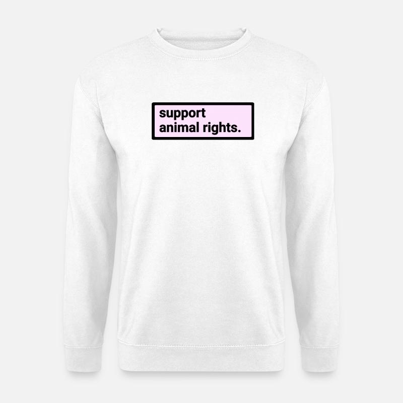 Animal Rights Support - Unisex Pullover - Weiß