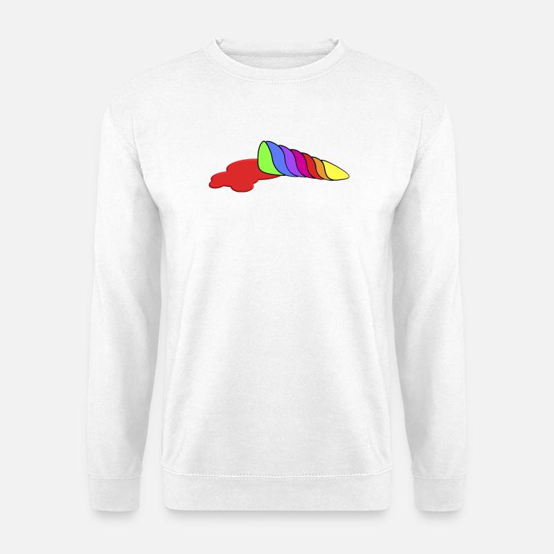 Horn Einhorn - Unisex Pullover - Weiß