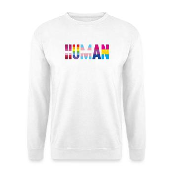 Mois de la fierté LGBT - Nous sommes tous humains - Sweat-shirt Unisexe - blanc - Devant