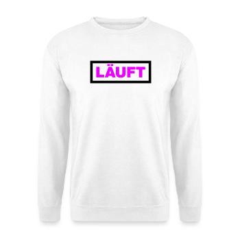 Läuft - Unisex Pullover - Weiß - Vorne