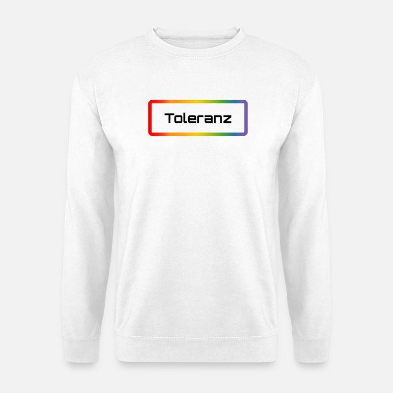 Regenbogen Toleranz - Unisex Pullover - Weiß