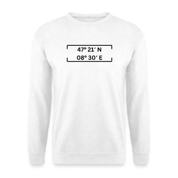 Coordinates Kreis 3 Zurich Minimalist - Unisex Sweatshirt - white - Front