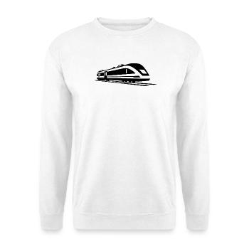 Train Graphic - Unisex Sweatshirt - white - Front