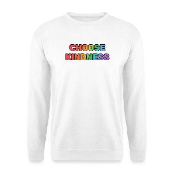 Choisissez le dégradé de bienveillance - Sweat-shirt Unisexe - blanc - Devant