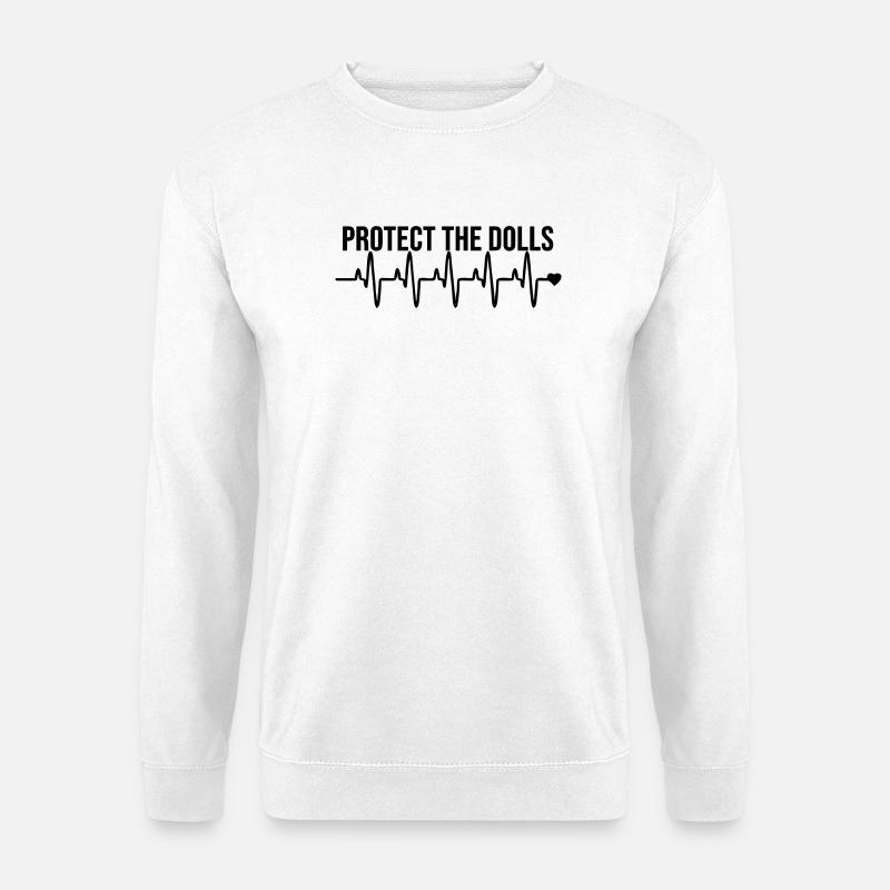 Protect_the_Dolls_love - Unisex Pullover - Weiß