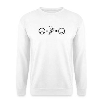 Motif clair de handball pour le quotidien pour les hommes - Sweat-shirt Unisexe - blanc - Devant