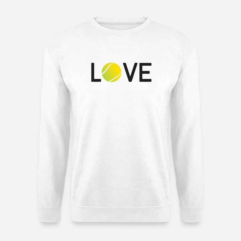 Tennis-Liebhaber - Unisex Pullover - Weiß