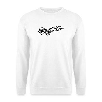 Dartpfeile Symbol - Unisex Pullover - Weiß - Vorne