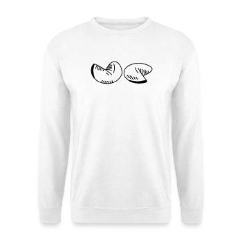 Fortune cookie motif – wisdom & humor united! - Unisex Sweatshirt - white - Front