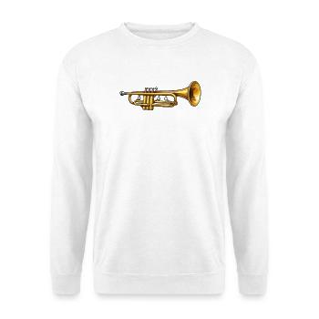Goldene Trompete Jazz Flair - Unisex Pullover - Weiß - Vorne