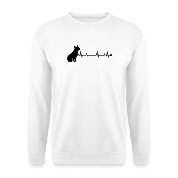 Chien - Sweat-shirt Unisexe - blanc - Devant
