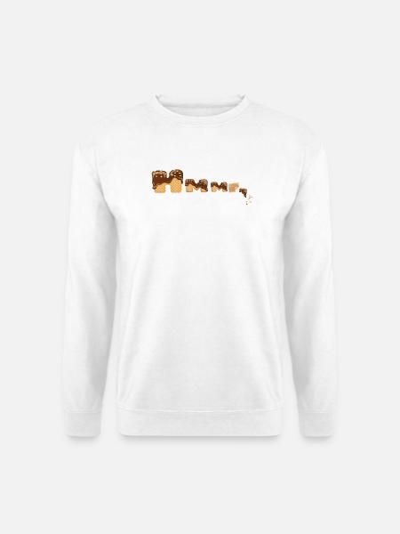 Schoko Waffel lecker - Unisex Pullover - Weiß