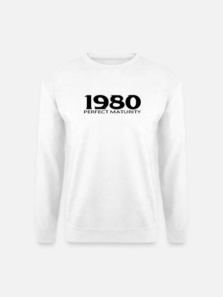 1980 - Unisex Pullover - Weiß