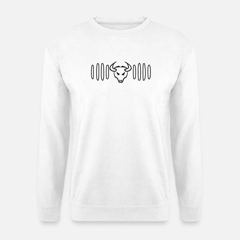 Bullenboxer - Unisex Pullover - Weiß