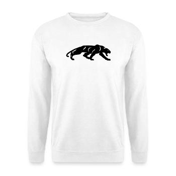 Schwarzer Panther - Unisex Pullover - Weiß - Vorne