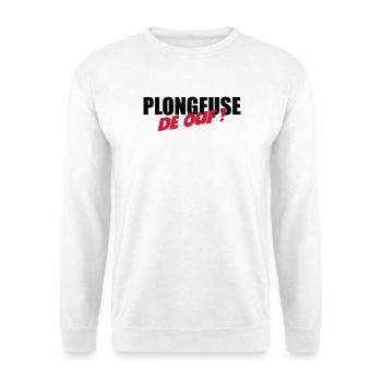 Plongeuse de ouf ! - Sweat-shirt Unisexe - blanc - Devant