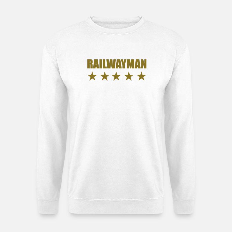 Cheminot / Chemin de fer / Train / Metro - Sweat-shirt Unisexe - blanc