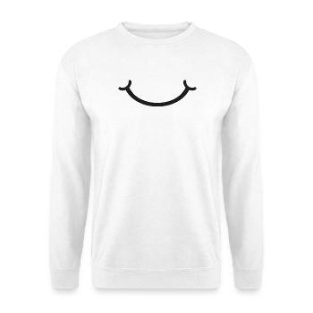 Sourire - Sweat-shirt Unisexe - blanc - Devant