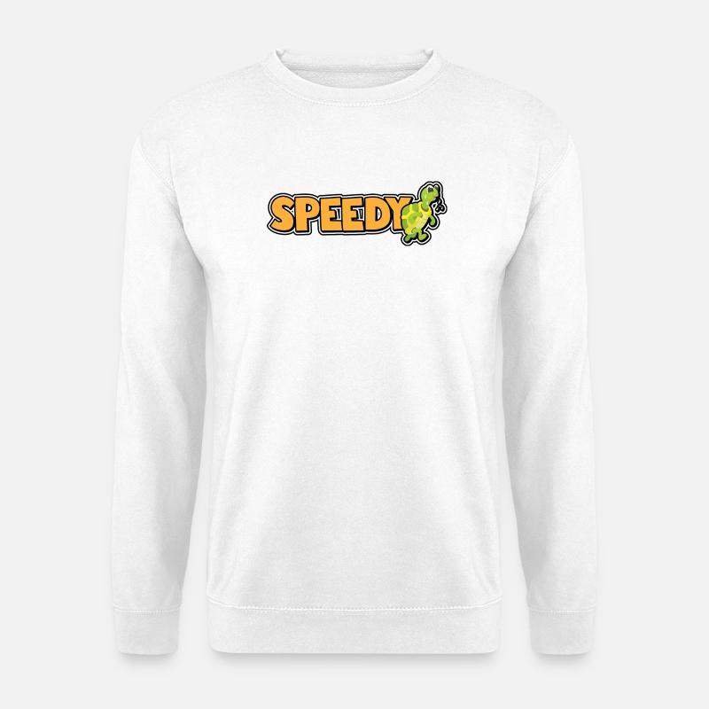 Speedy - schnelle Schildkröte - Unisex Pullover - Weiß