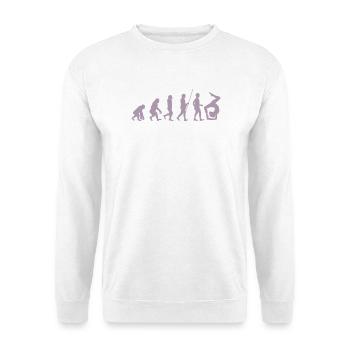 Turnerin Turner Evolution der Turnerin - Unisex Pullover - Weiß - Vorne