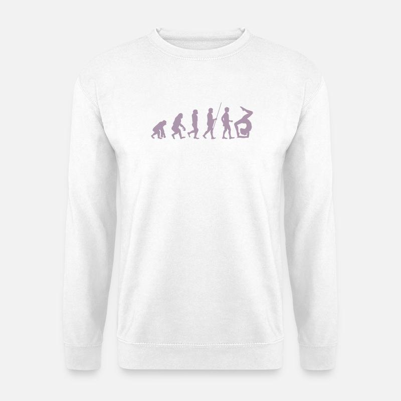 Gymnast Turner Evolution the gymnast - Unisex Sweatshirt - white