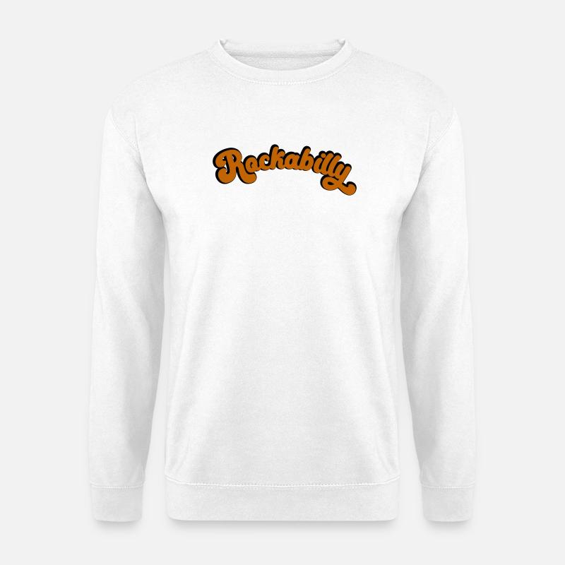 Rockabilly Retro Design in Vintage Art - Unisex Pullover - Weiß