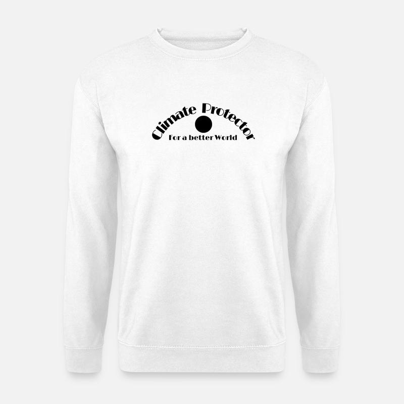 Klimaschutz Statement Climate Protector - Unisex Pullover - Weiß